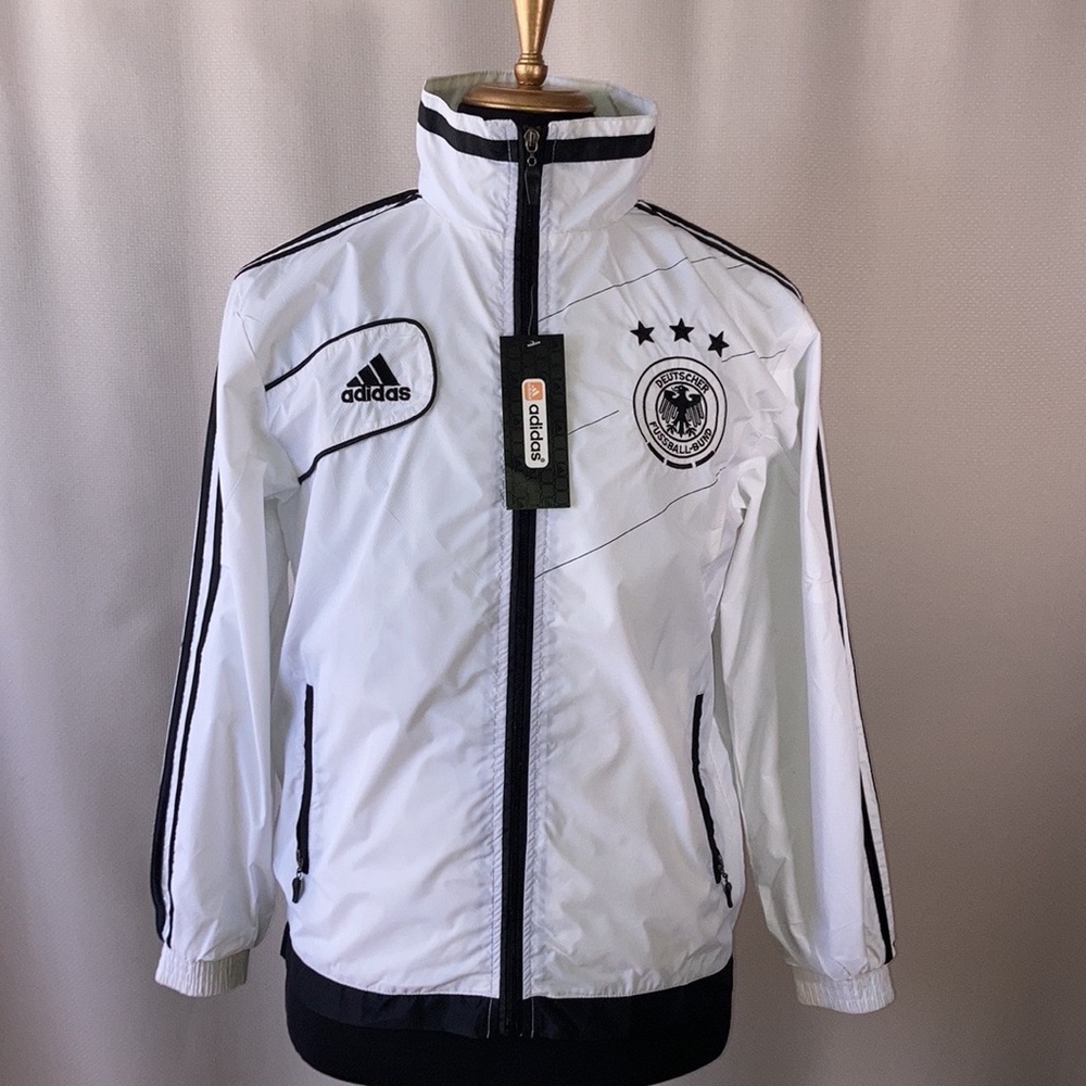 Germany Adidas Windbreaker Full Zipper Jacket Size M - Picture 9 of 9